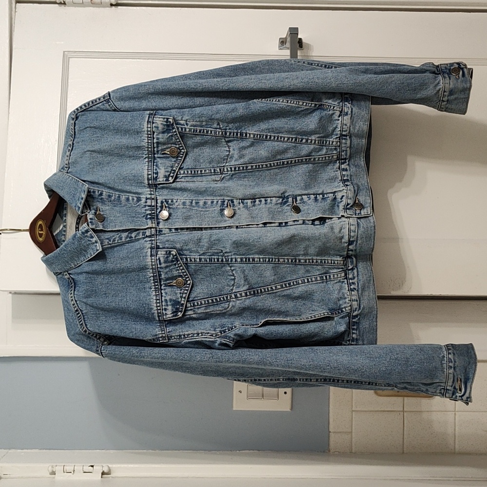 GAP Classic authentic denim lined jean jacket size XL